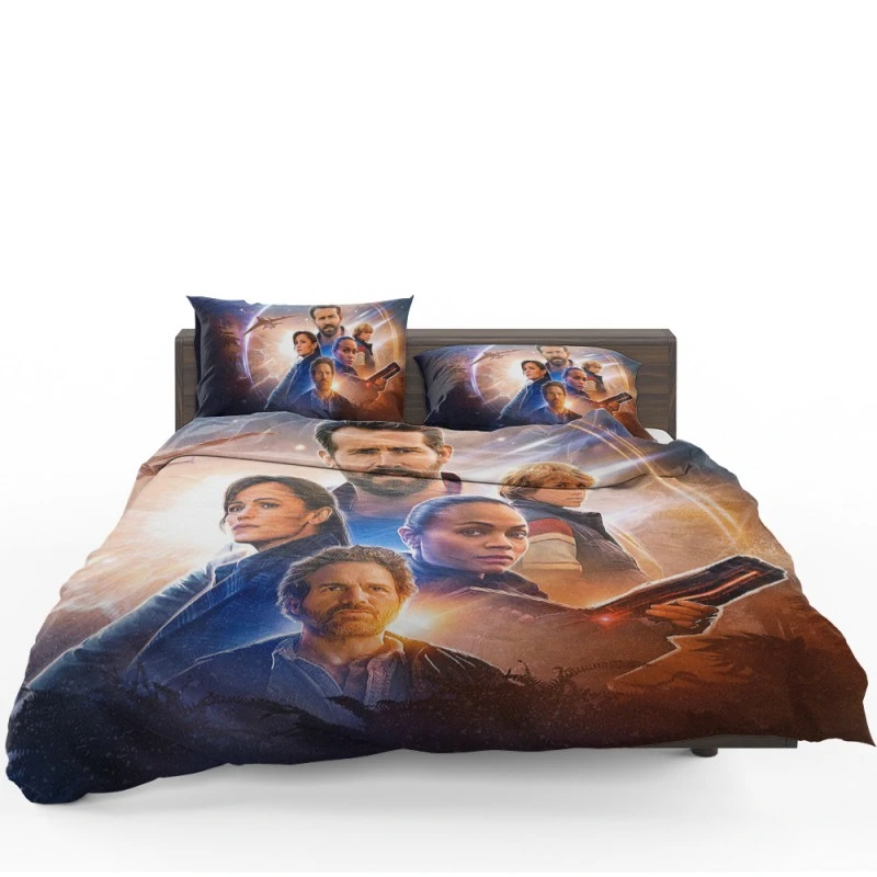 The Adam Project Movie Ryan Reynolds Zoe Saldana Bedding Set - Custom Bedding Set