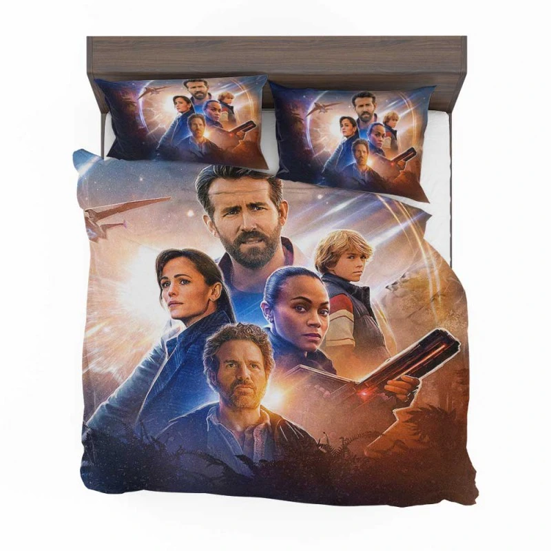 Alternative view of The Adam Project Movie Ryan Reynolds Zoe Saldana Bedding Set - Custom Bedding Set