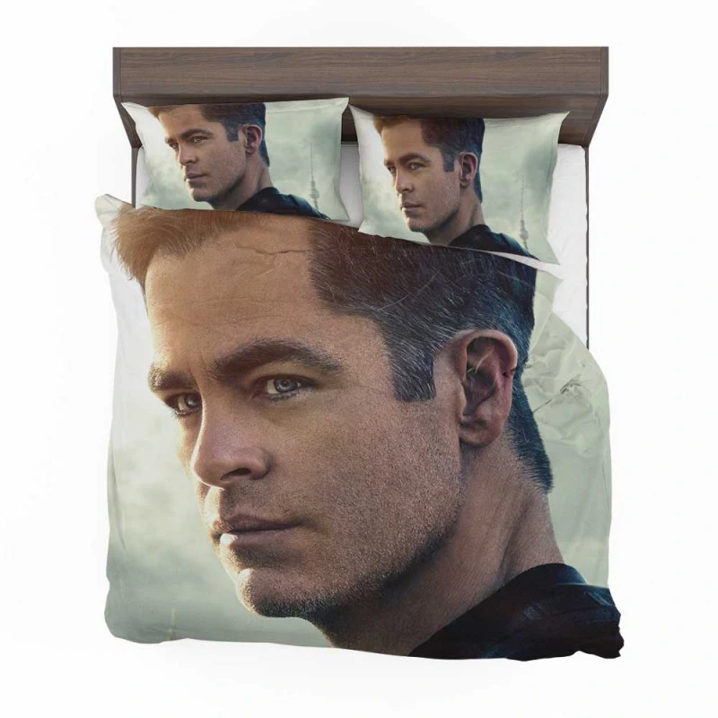 Alternative view of The Contractor Movie Chris Pine Bedding Set - Custom Bedding Set