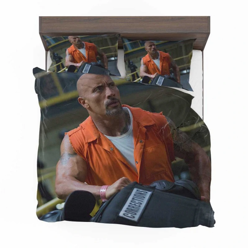 Alternative view of The Fate Of The Furious Movie Luke Hobbs Bedding Set - Custom Bedding Set