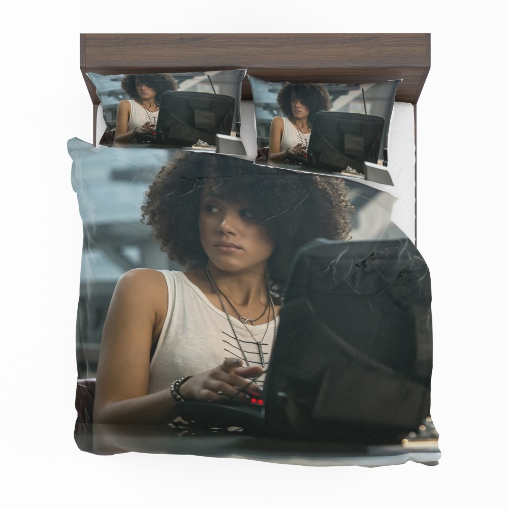 Alternative view of The Fate Of The Furious Movie Nathalie Emmanuel Ramsey Bedding Set - Custom Bedding Set