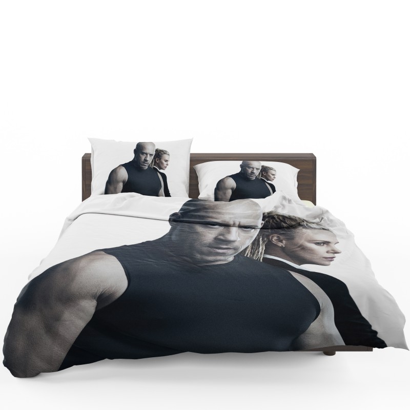The Fate Of The Furious Vin Diesel Charlize Theron Bedding Set - Custom Bedding Set