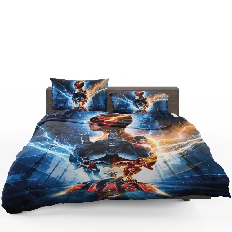 The Flash Poster Speeding Into Action Bedding Set - Custom Bedding Set