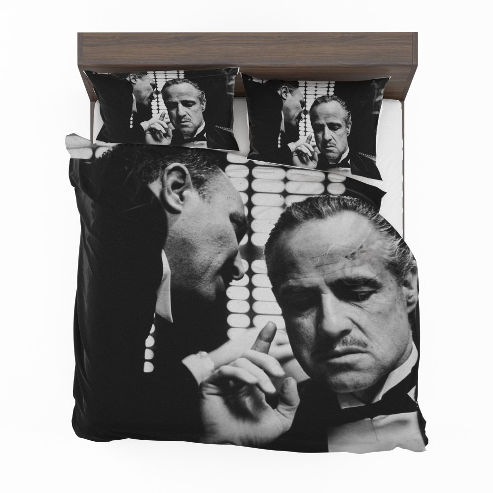 Alternative view of The Godfather Movie Marlon Brando Bedding Set - Custom Bedding Set