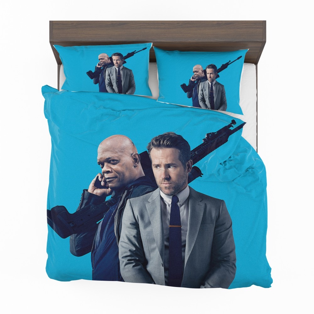 Alternative view of The Hitman's Bodyguard Movie Ryan Reynolds Samuel L Jackson Bedding Set - Custom Bedding Set