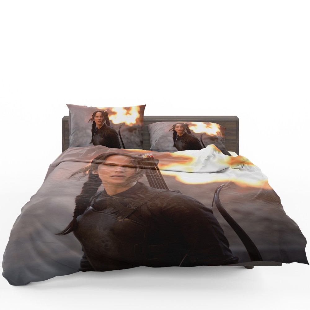 Alternative view of The Hunger Games Mockingjay Katniss Jennifer Lawrence Bedding Set - Custom Bedding Set