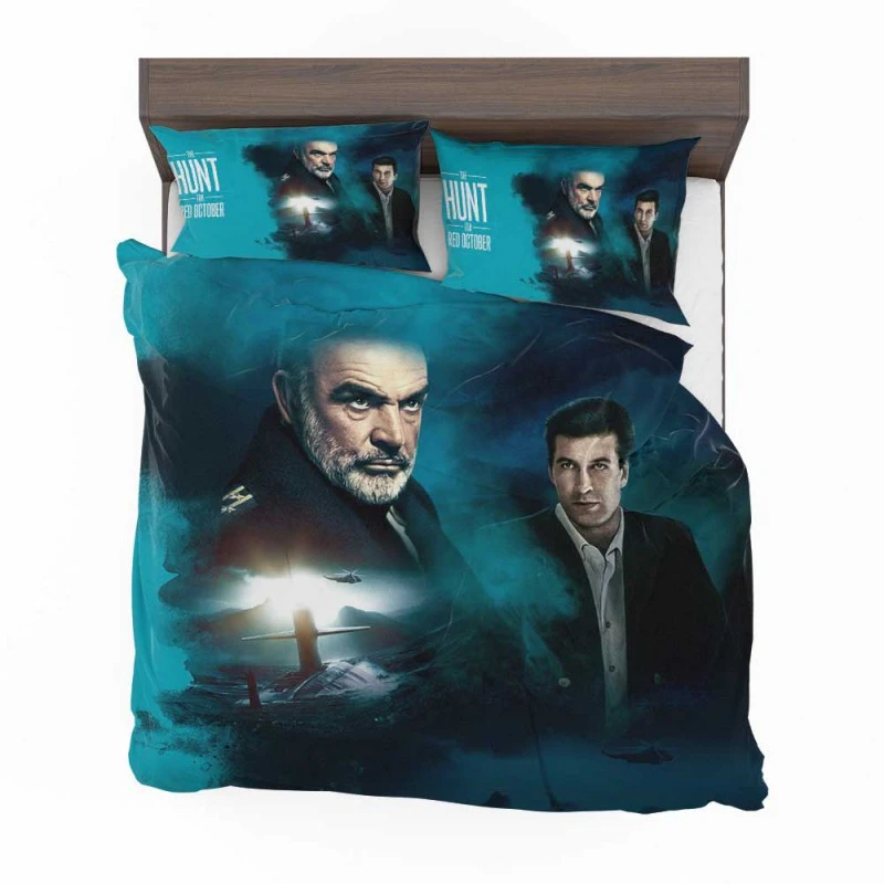 Alternative view of The Hunt For Red October Movie Sean Connery Alec Baldwin Bedding Set - Custom Bedding Set