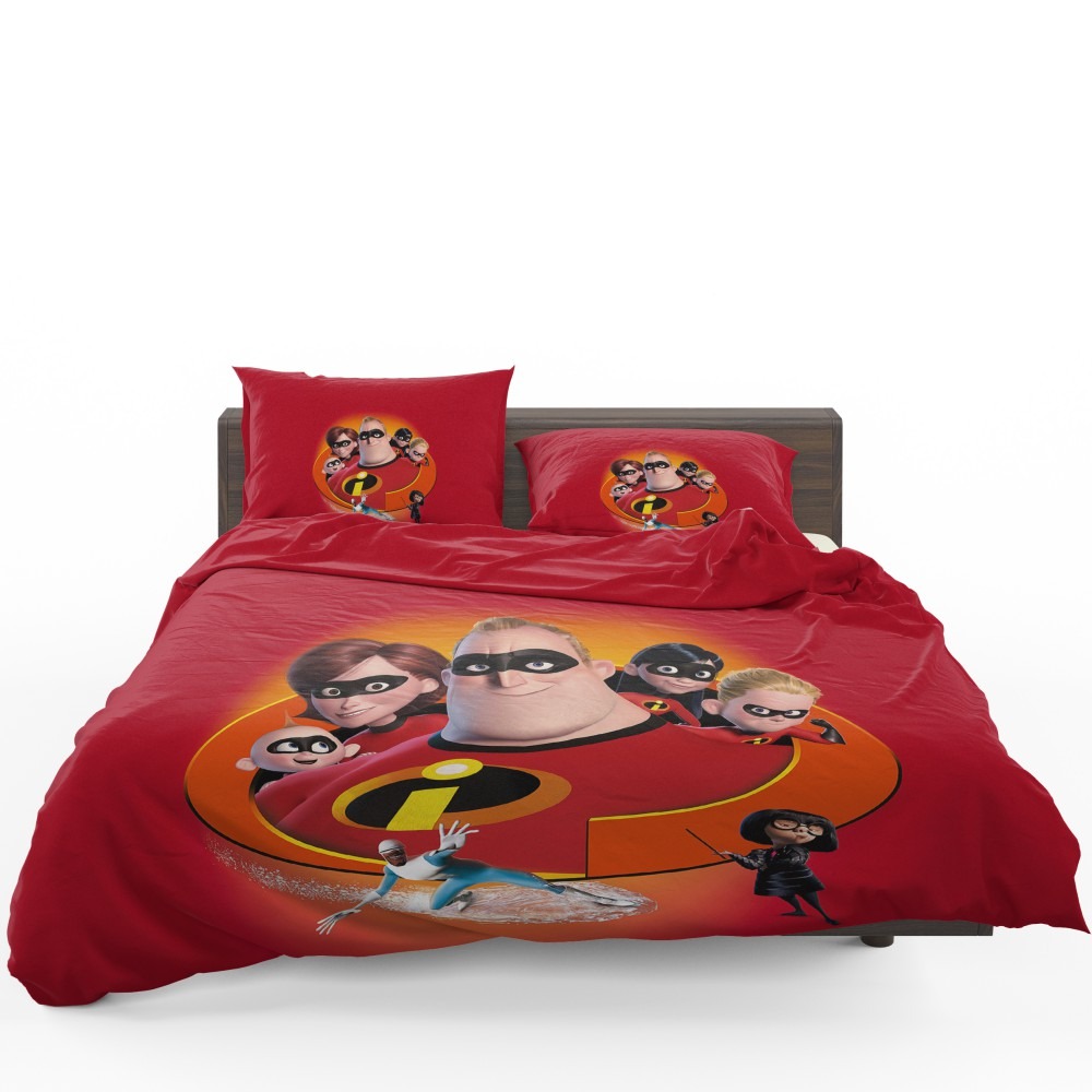 The Incredibles Movie Bob Parr Dash Parr Disney Elastigirl Helen Parr Bedding Set - Custom Bedding Set