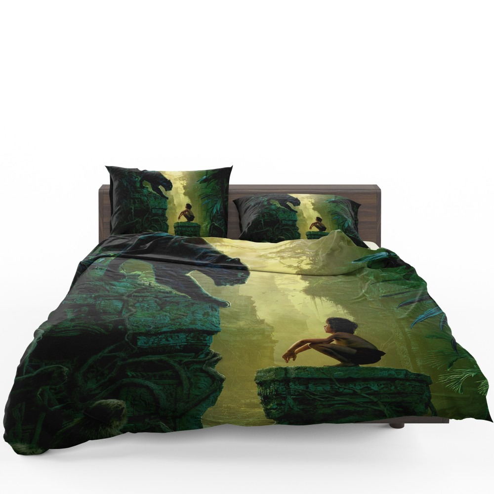 The Jungle Book 2016 Movie Bagheera Mowgli Bedding Set - Custom Bedding Set