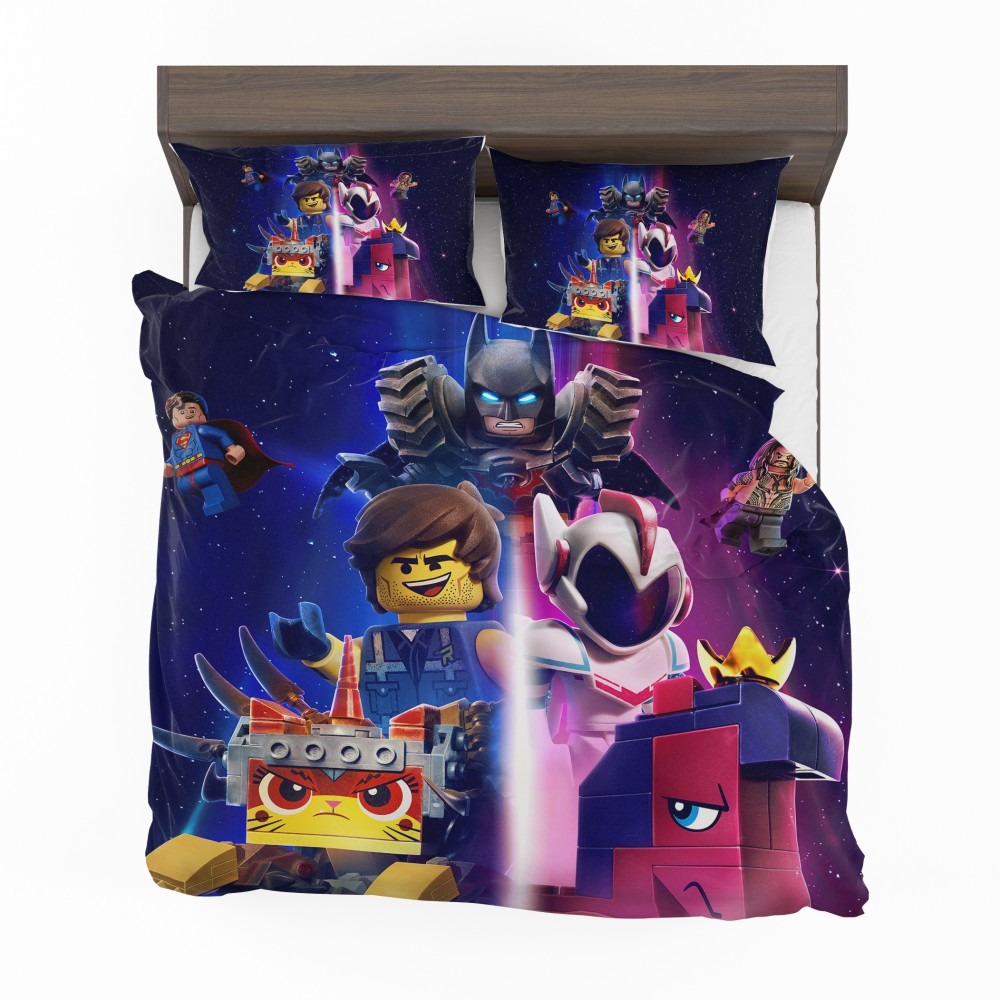 Alternative view of The Lego Movie 2 The Second Part Movie Aquaman Batman Superman Bedding Set - Custom Bedding Set