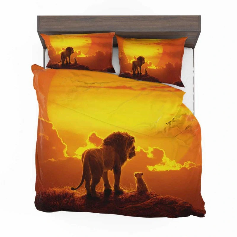 Alternative view of The Lion King Movie Simba Mufasa Bedding Set - Custom Bedding Set