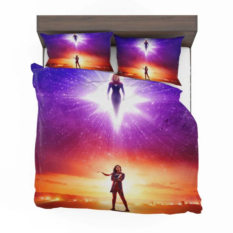 Alternative view of The Marvels Heroic Ensemble Bedding Set - Custom Bedding Set
