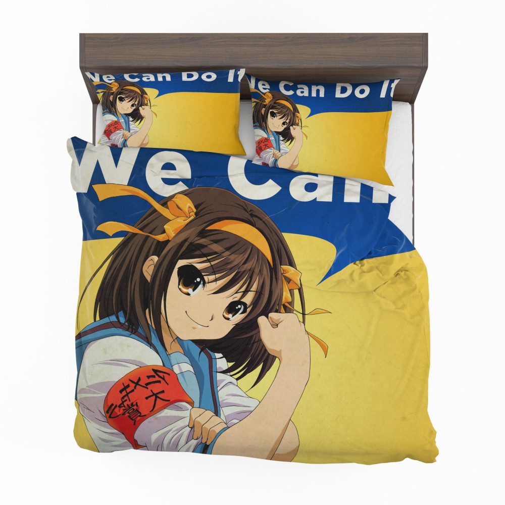 Alternative view of The Melancholy Of Haruhi Suzumiya Bedding Set - Custom Bedding Set