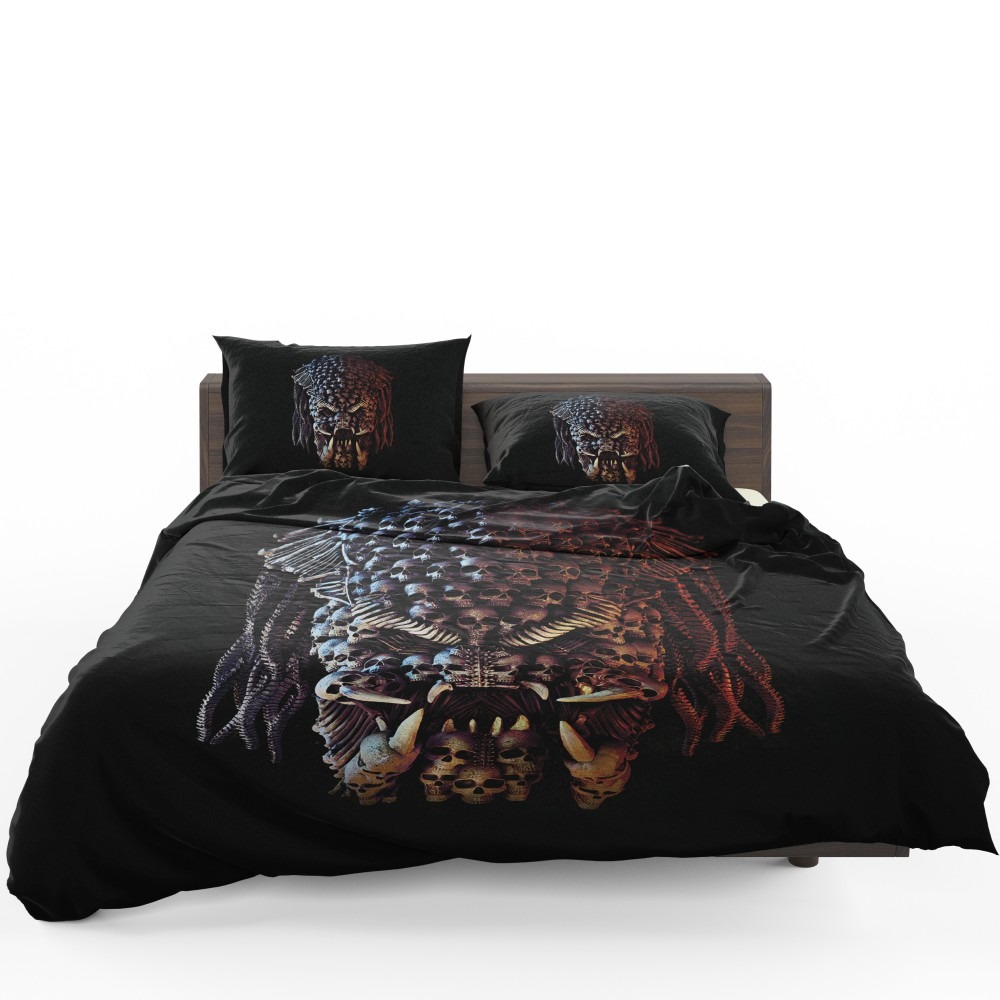 The Predator Movie Alien Sci Fi Skull Bedding Set - Custom Bedding Set
