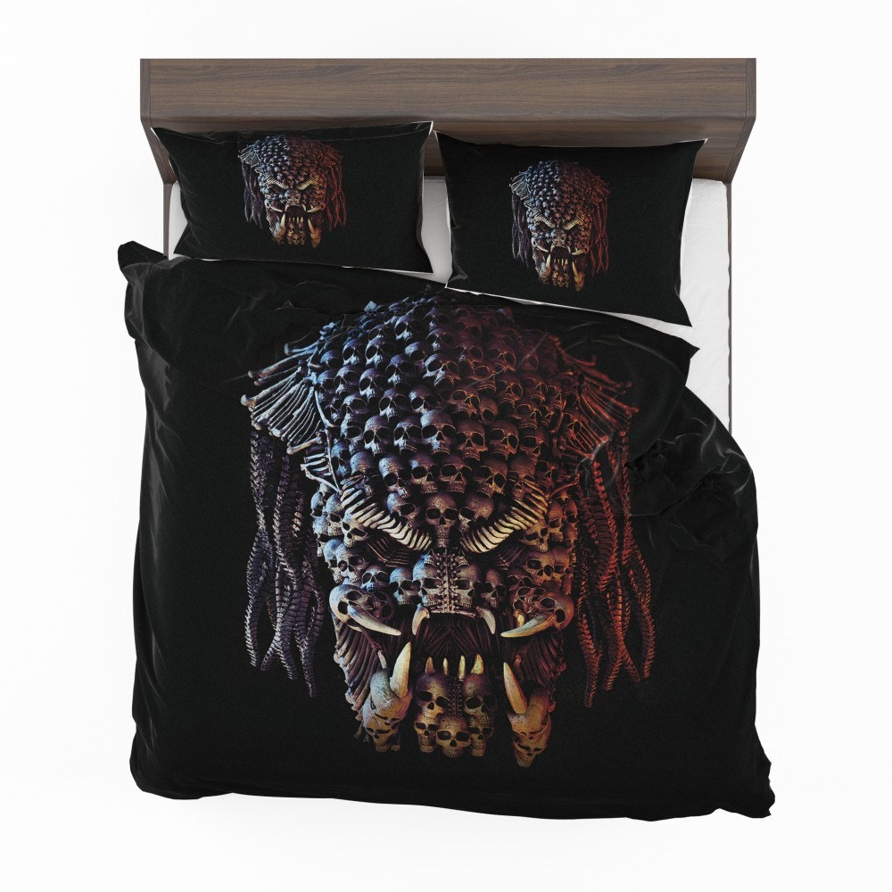 Alternative view of The Predator Movie Alien Sci Fi Skull Bedding Set - Custom Bedding Set