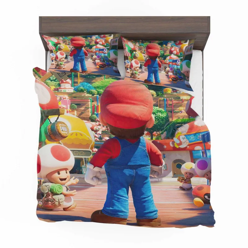 Alternative view of The Super Mario Bros Adventure Bedding Set - Custom Bedding Set