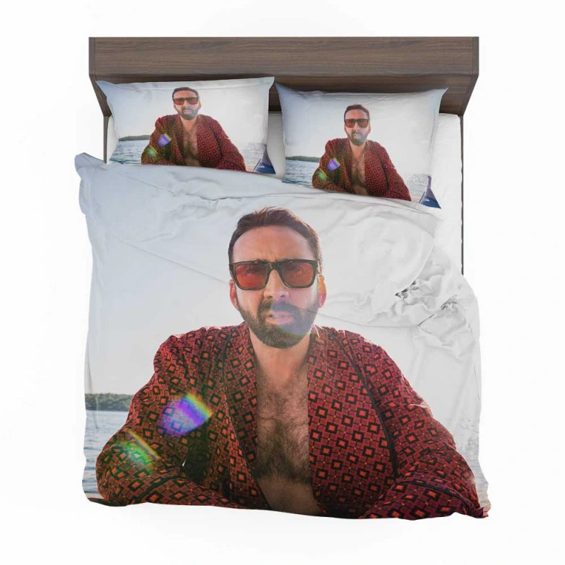 Alternative view of The Unbearable Weight Of Massive Talent Movie Nicolas Cage Bedding Set - Custom Bedding Set