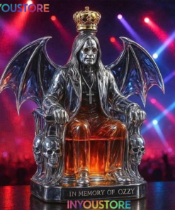 In Memory Of Ozzy Custom Whiskey Bottle