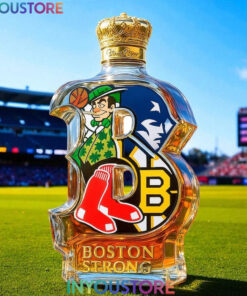 Boston Strong Teams Glory Whiskey Bottle