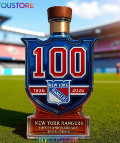 New York Rangers 100th Anniversary Whiskey Bottle