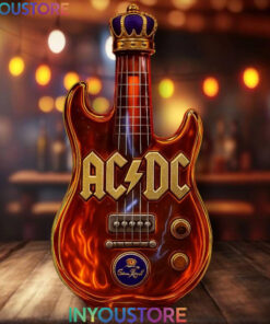 AC DC Guitar Whiskey Bottle