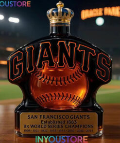 San Francisco Giants 8x World Series Champs Whiskey Bottle