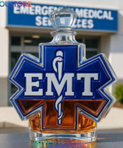 Emergency Medical Technician Limited Edition Whiskey Bottle