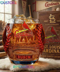 St. Louis Cardinals 143rd Anniversary Whiskey Glass