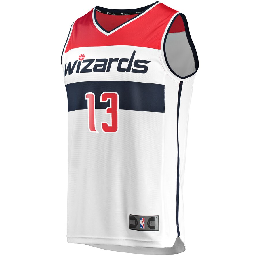 Alternative view of Thomas Bryant Washington Wizards Fanatics Branded Youth Fast Break Player Basketball Jersey - Association Edition - White