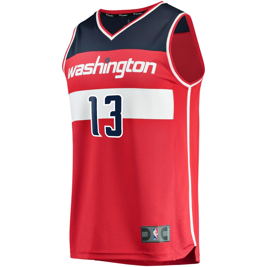 Alternative view of Thomas Bryant Washington Wizards Fanatics Branded Youth Fast Break Player Basketball Jersey - Icon Edition - Red