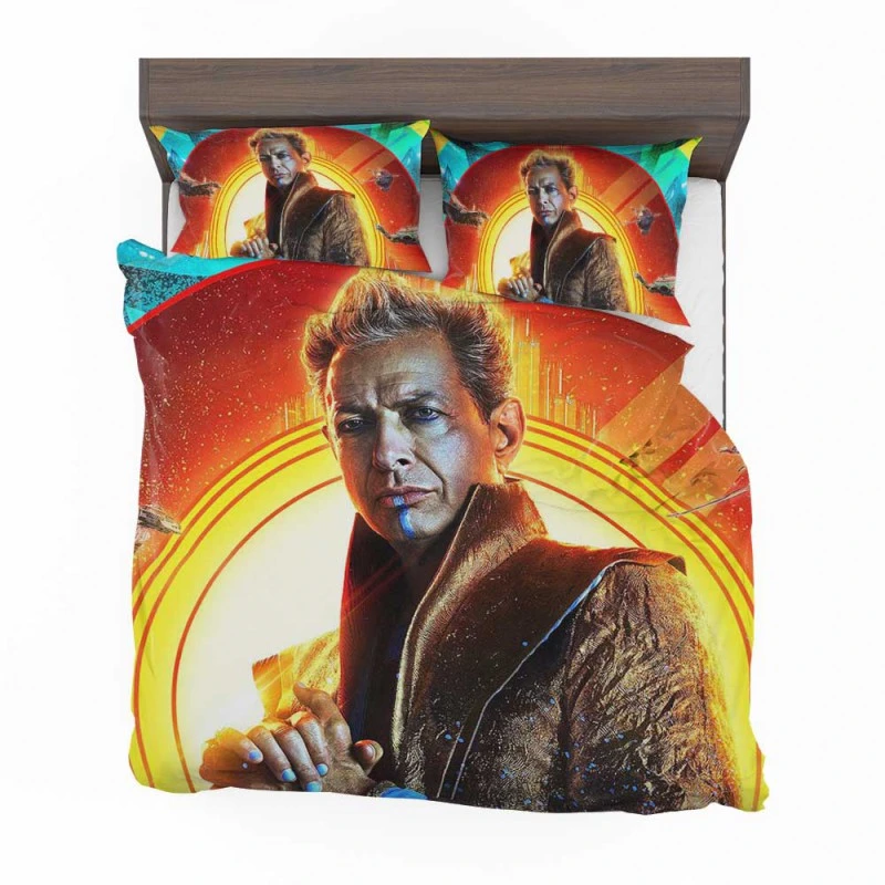 Alternative view of Thor Ragnarok Movie Jeff Goldblum Grandmaster Comic Bedding Set - Custom Bedding Set