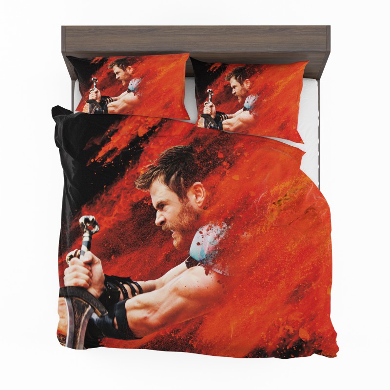 Alternative view of Thor Ragnarok Thor Chris Hemsworth Bedding Set - Custom Bedding Set