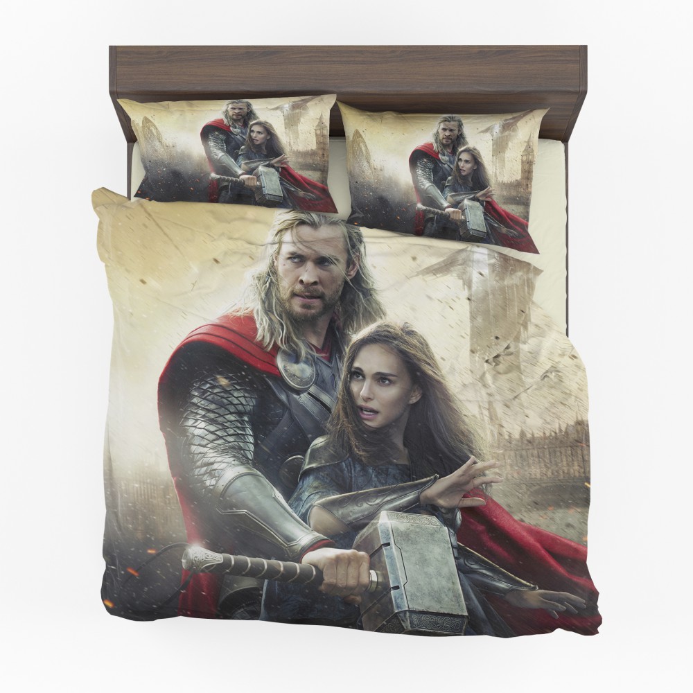 Thor The Dark World Chris Hemsworth Jane Foster Bedding Set - Custom Bedding Set