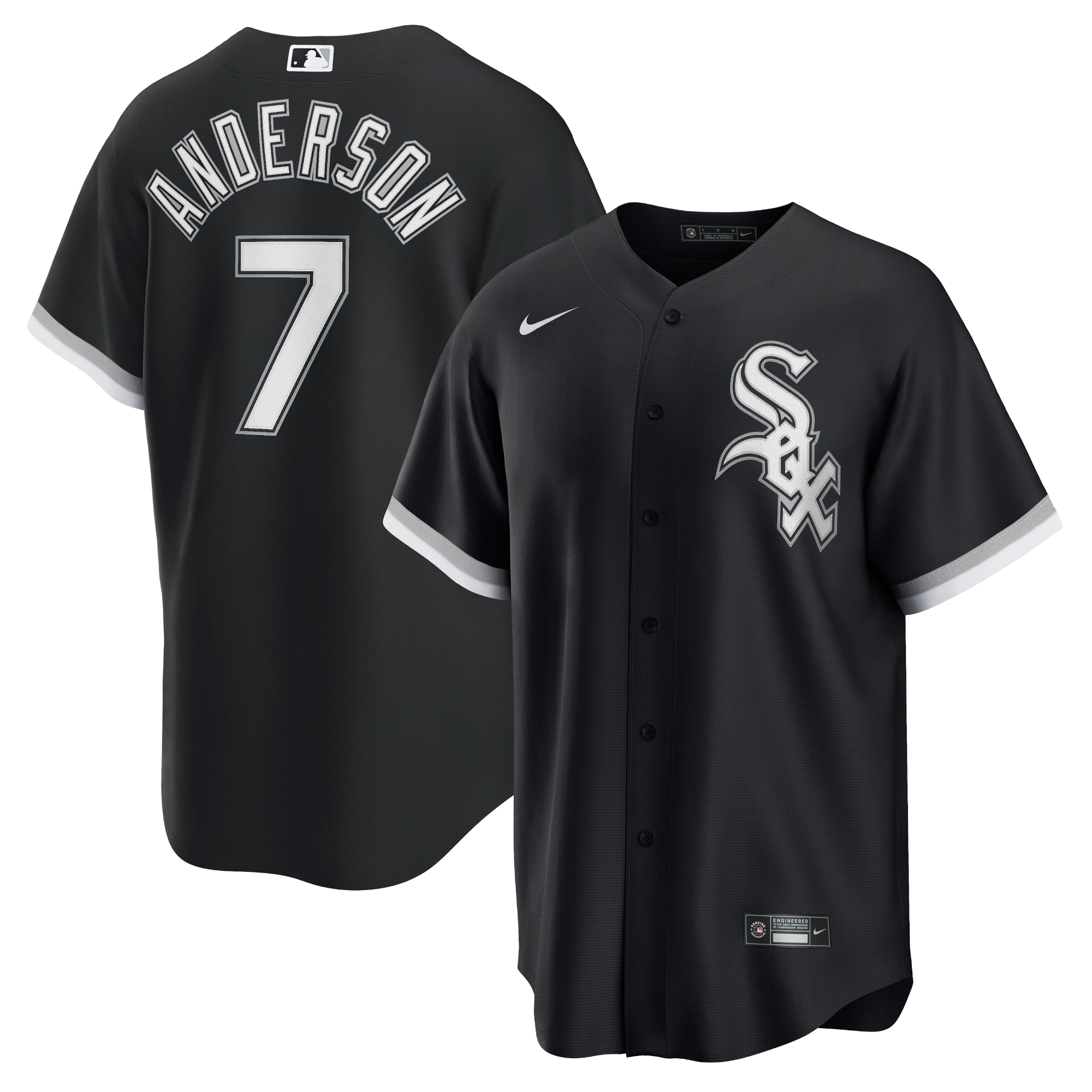 Tim Anderson Chicago White Sox Alternate Replica Player Baseball Jersey – Black