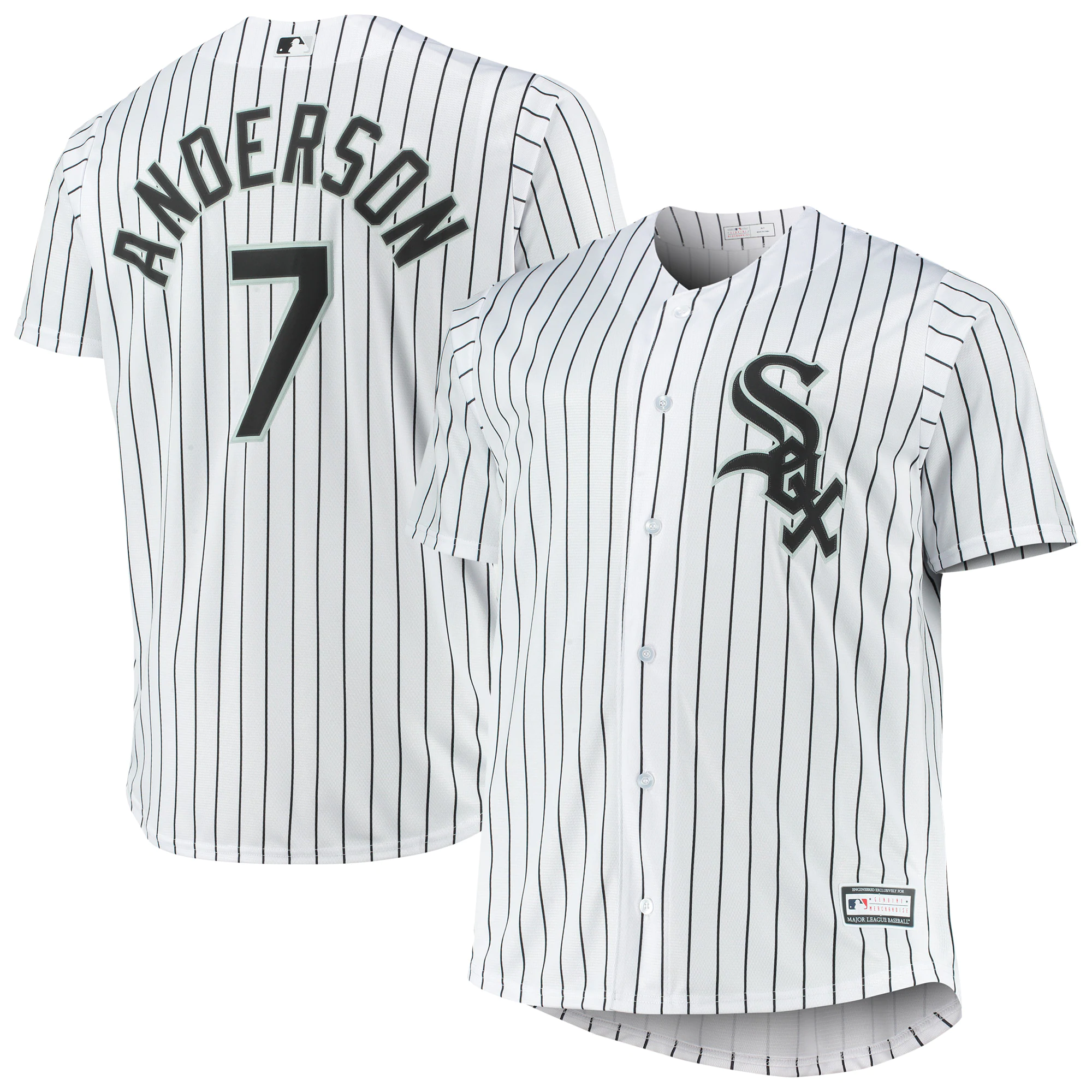 Tim Anderson Chicago White Sox Big & Tall Replica Player Baseball Jersey – White