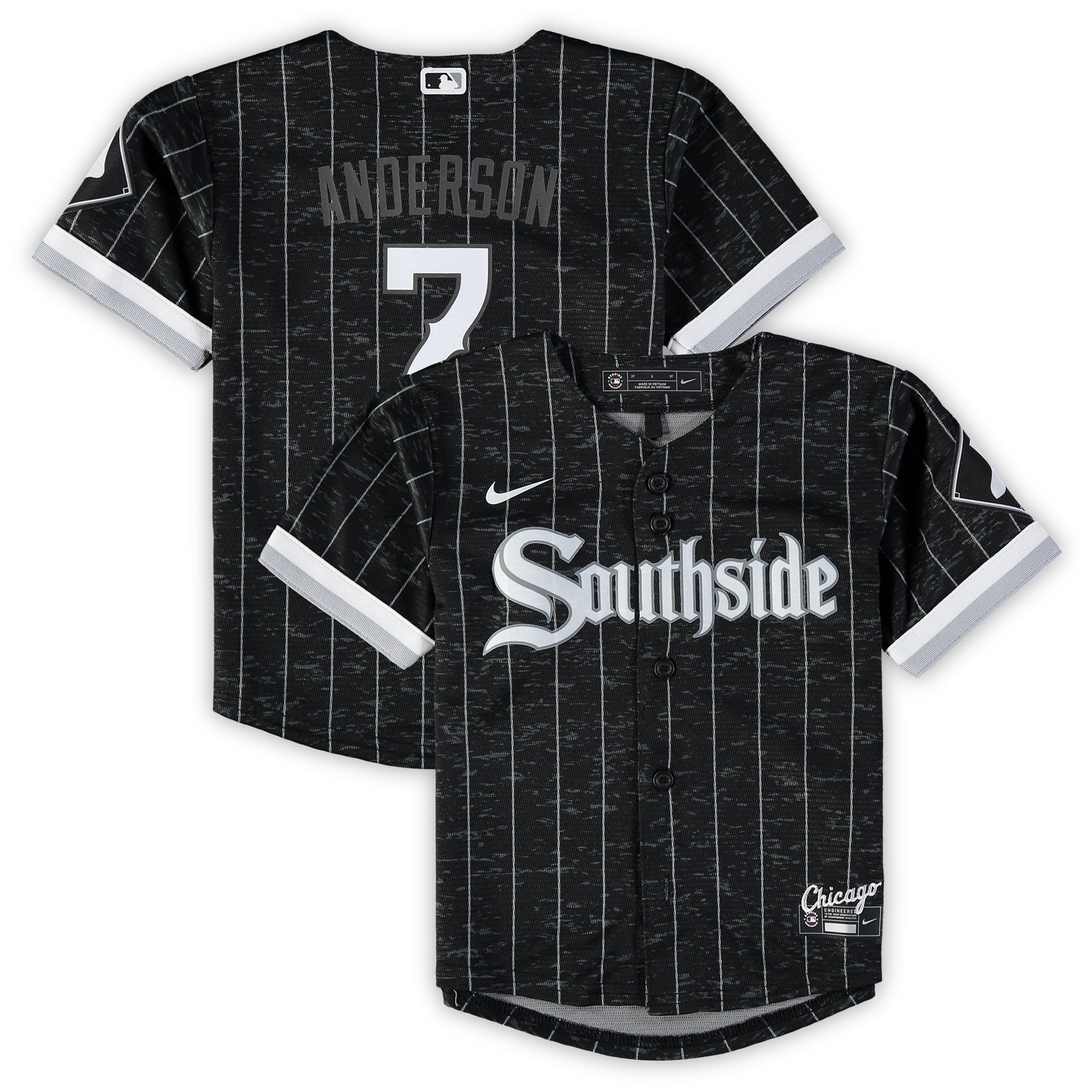 Tim Anderson Chicago White Sox Infant City Connect Script Replica Baseball Jersey - Black