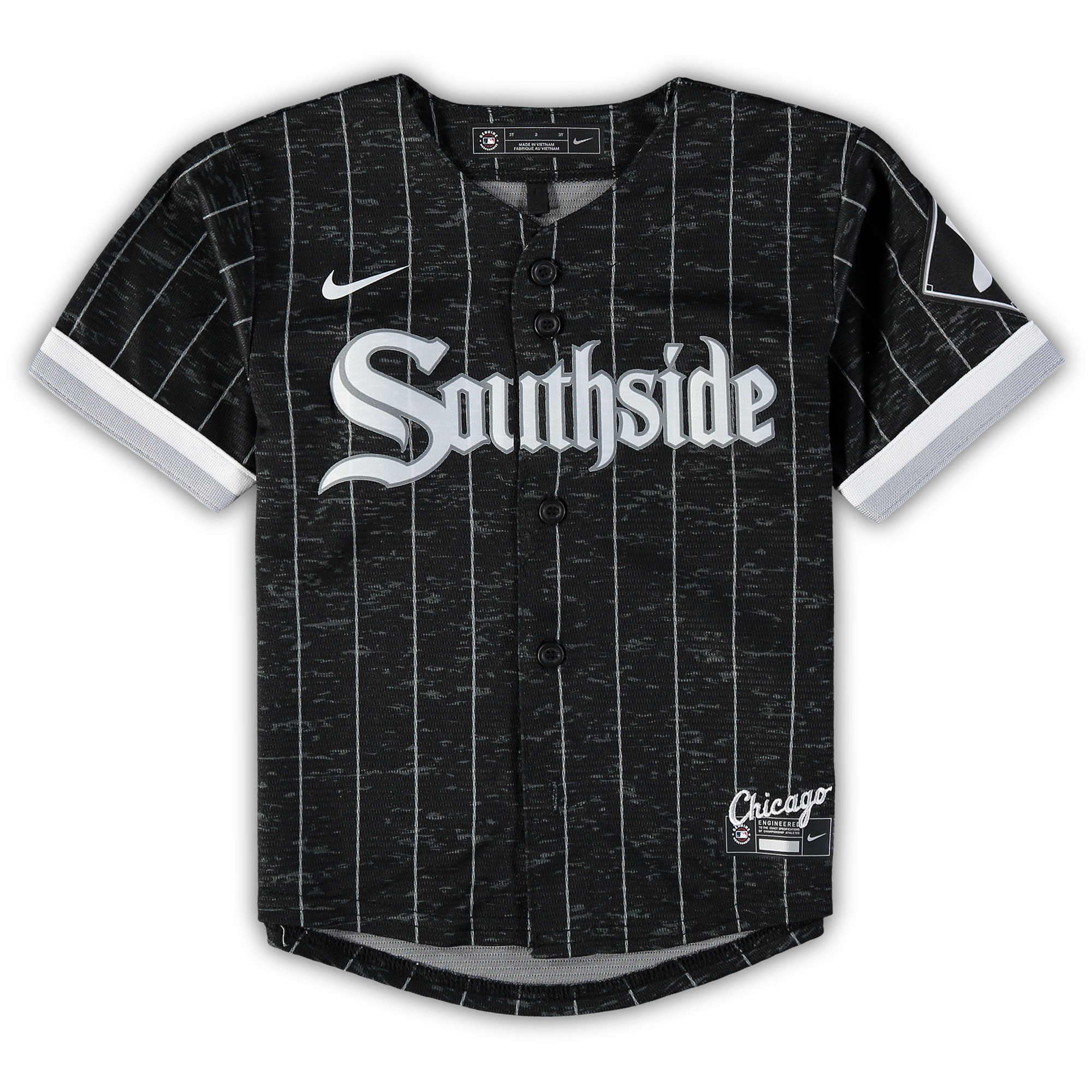 Alternative view of Tim Anderson Chicago White Sox Infant City Connect Script Replica Baseball Jersey - Black