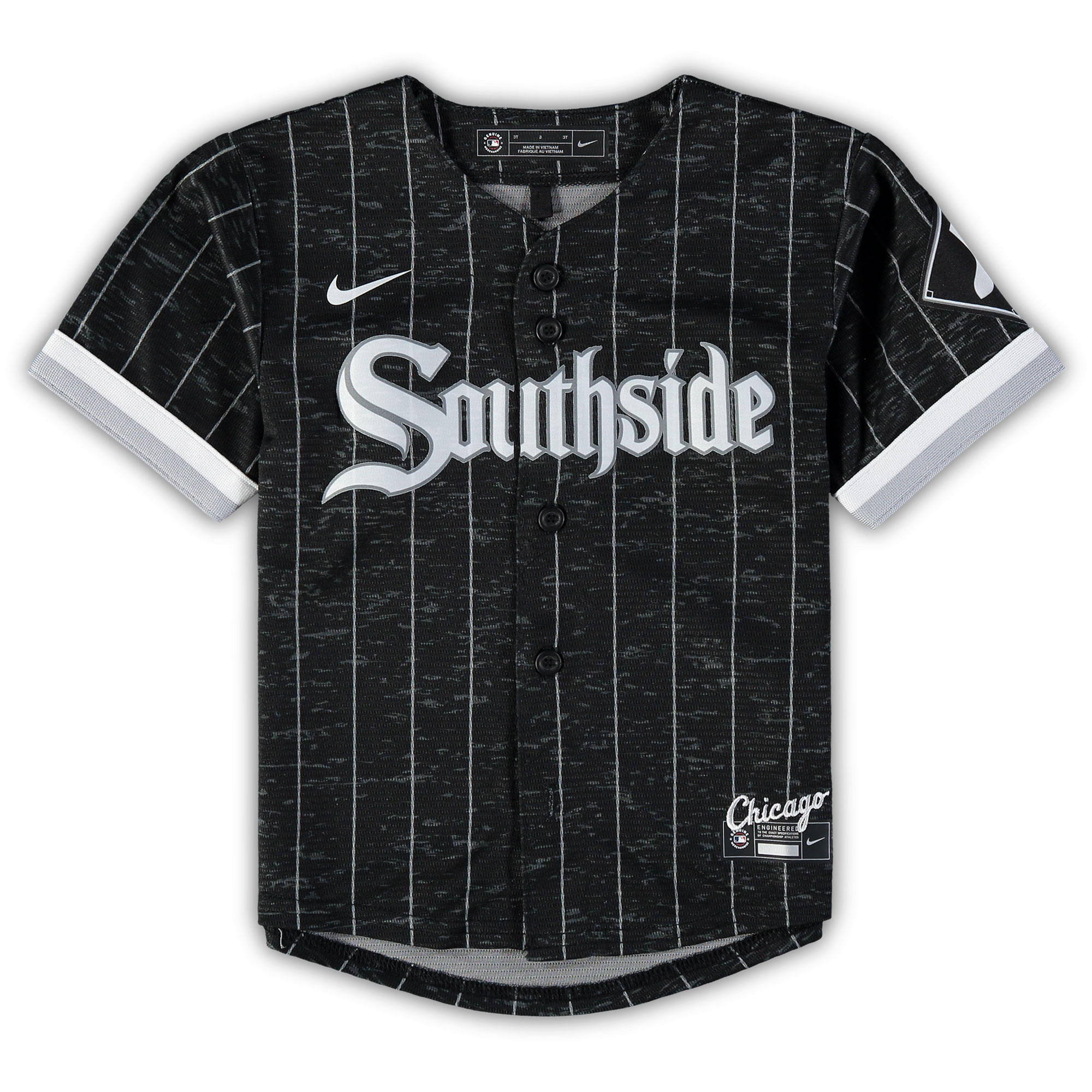 Alternative view of Tim Anderson Chicago White Sox Toddler City Connect Replica Player Baseball Jersey - Black