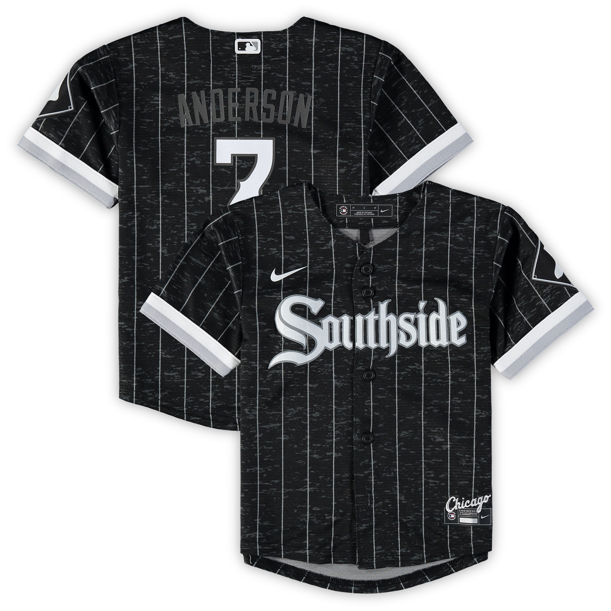 Tim Anderson Chicago White Sox Toddler City Connect Replica Player Baseball Jersey - Black