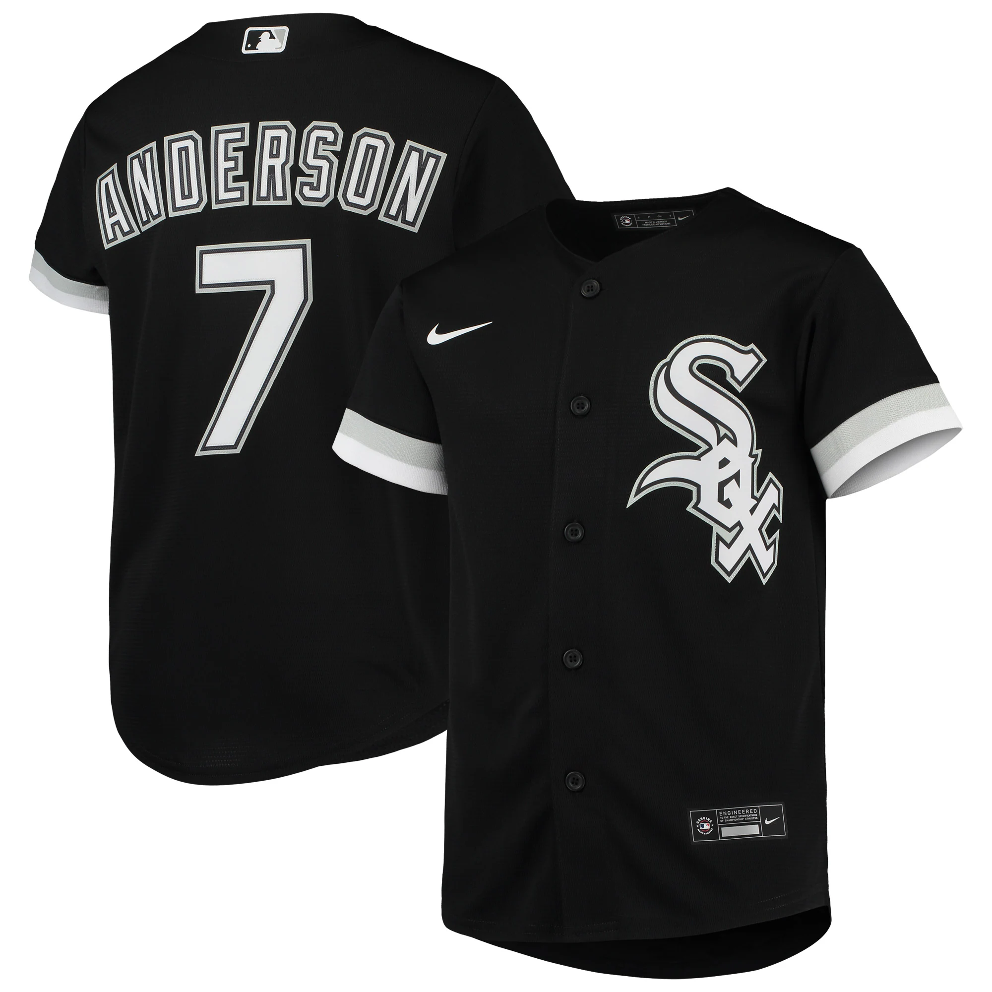 Tim Anderson Chicago White Sox Youth Alternate Replica Player Baseball Jersey – Black