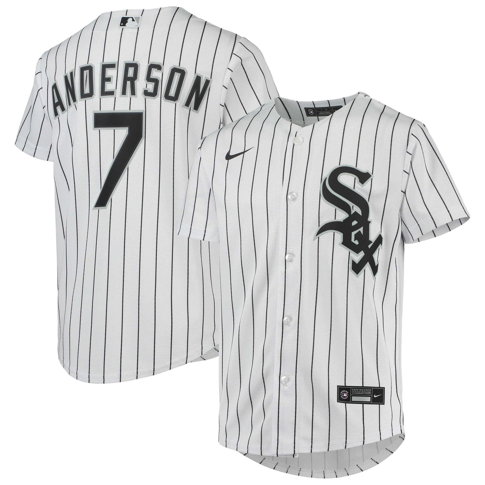 Tim Anderson Chicago White Sox Youth Alternate Replica Player Baseball Jersey – White