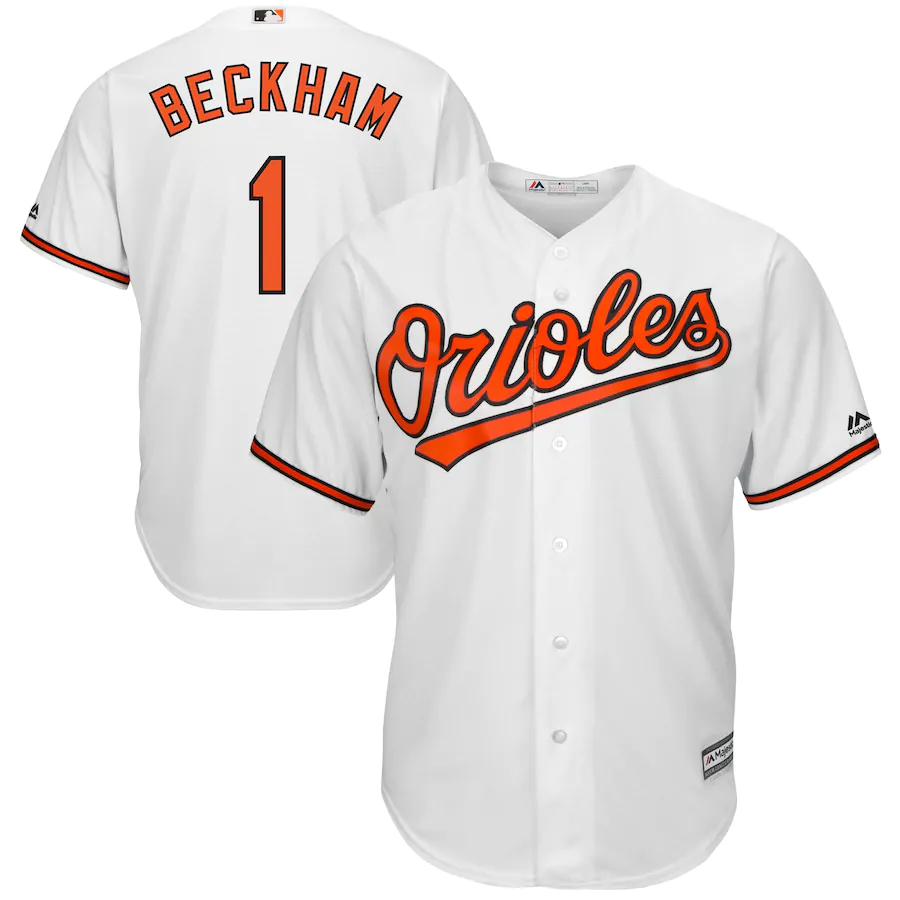 Tim Beckham Baltimore Orioles Majestic Home Cool Base Player Jersey - White Color