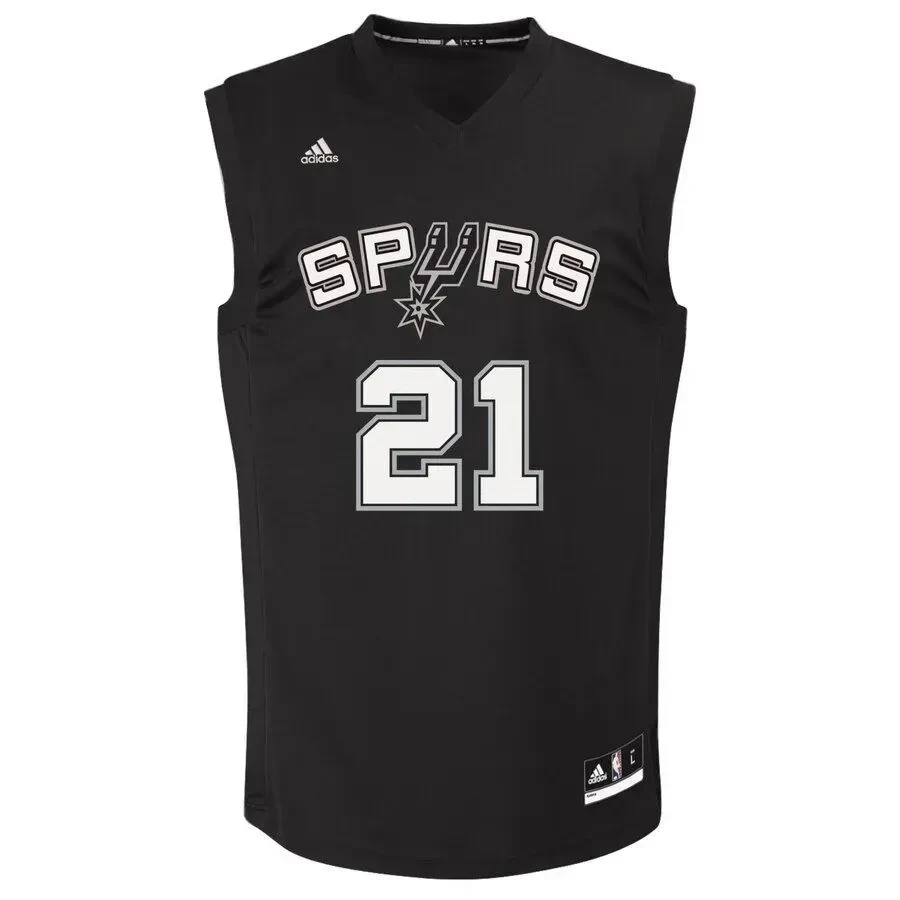 Alternative view of Tim Duncan San Antonio Spurs Fashion Jersey - Black - JS379 