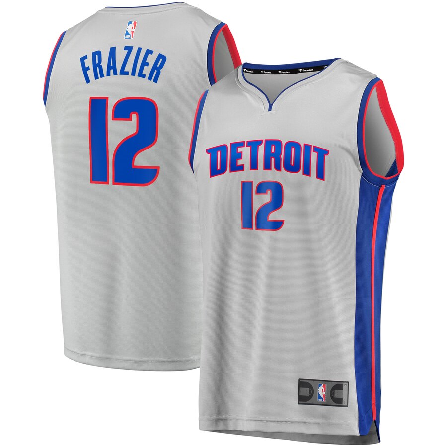 Tim Frazier Detroit Pistons Fanatics Branded Fast Break Replica Basketball Jersey Gray - Statement Edition