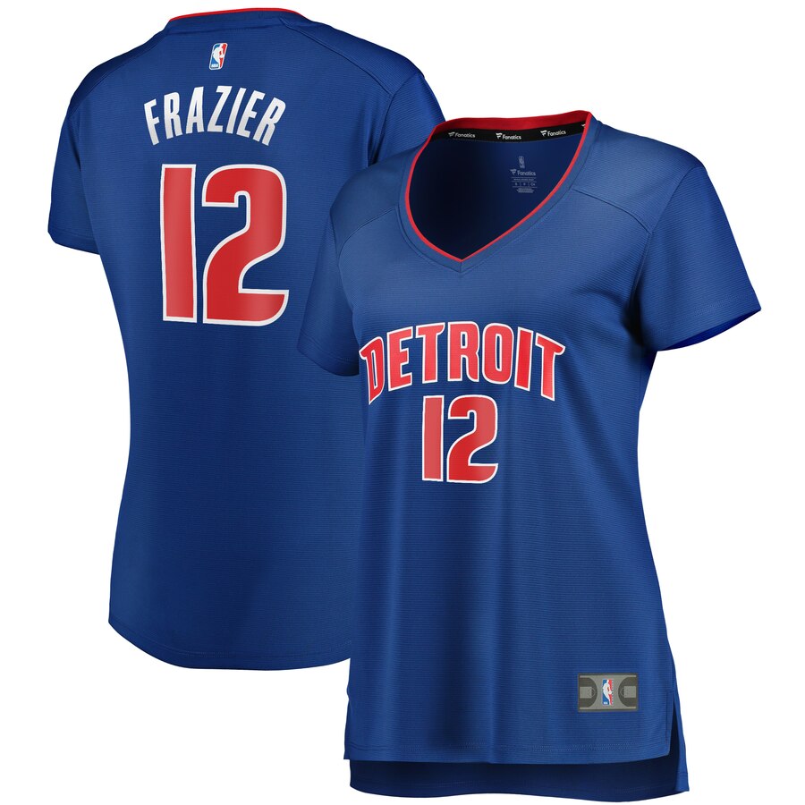 Tim Frazier Detroit Pistons Fanatics Branded Women's Fast Break Replica Basketball Jersey Royal - Icon Edition