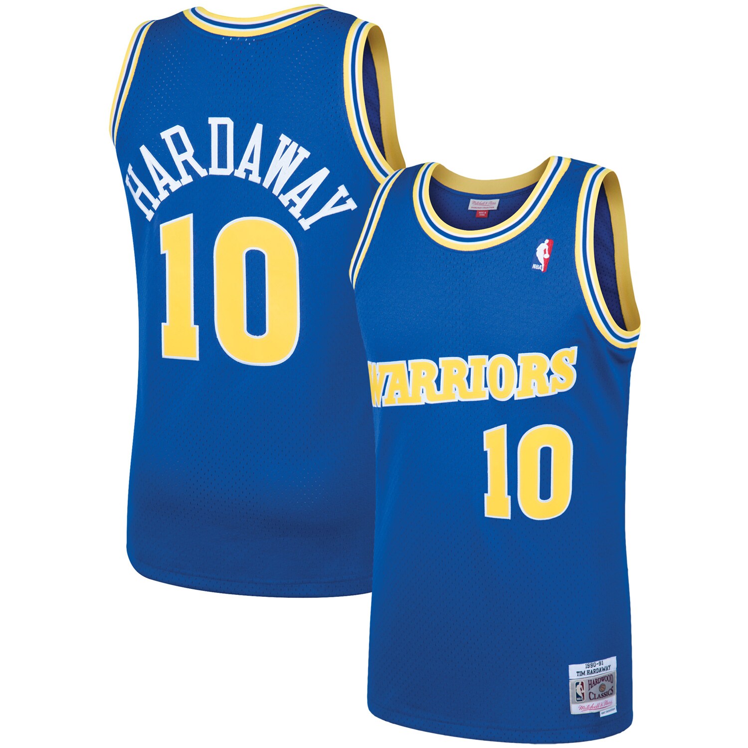 Tim Hardaway Golden State Warriors Mitchell & Ness 1990/91 Hardwood Classics Swingman Basketball Jersey - Royal