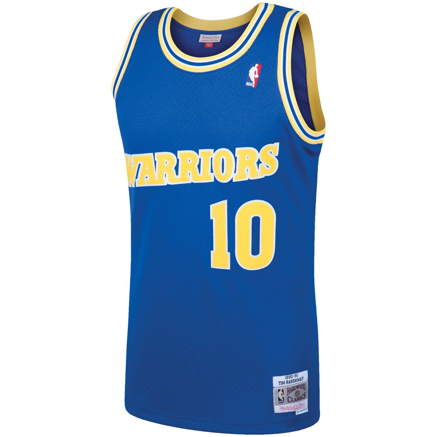 Alternative view of Tim Hardaway Golden State Warriors Mitchell & Ness 1990/91 Hardwood Classics Swingman Basketball Jersey - Royal