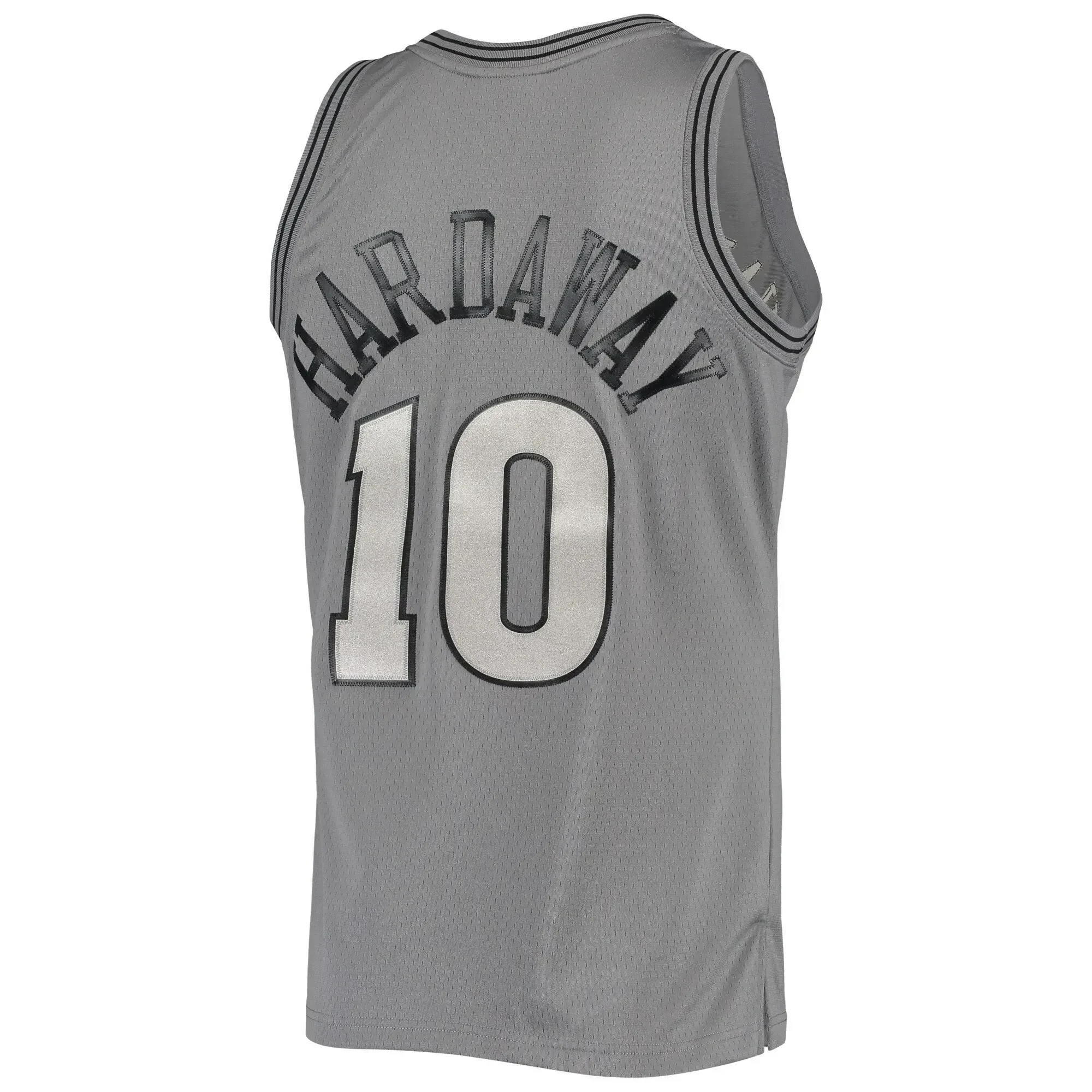 Tim Hardaway Golden State Warriors Mitchell & Ness Hardwood Classics Retired Player 1990/91 Metal Works Swingman Basketball Jersey – Charcoal - JS640 