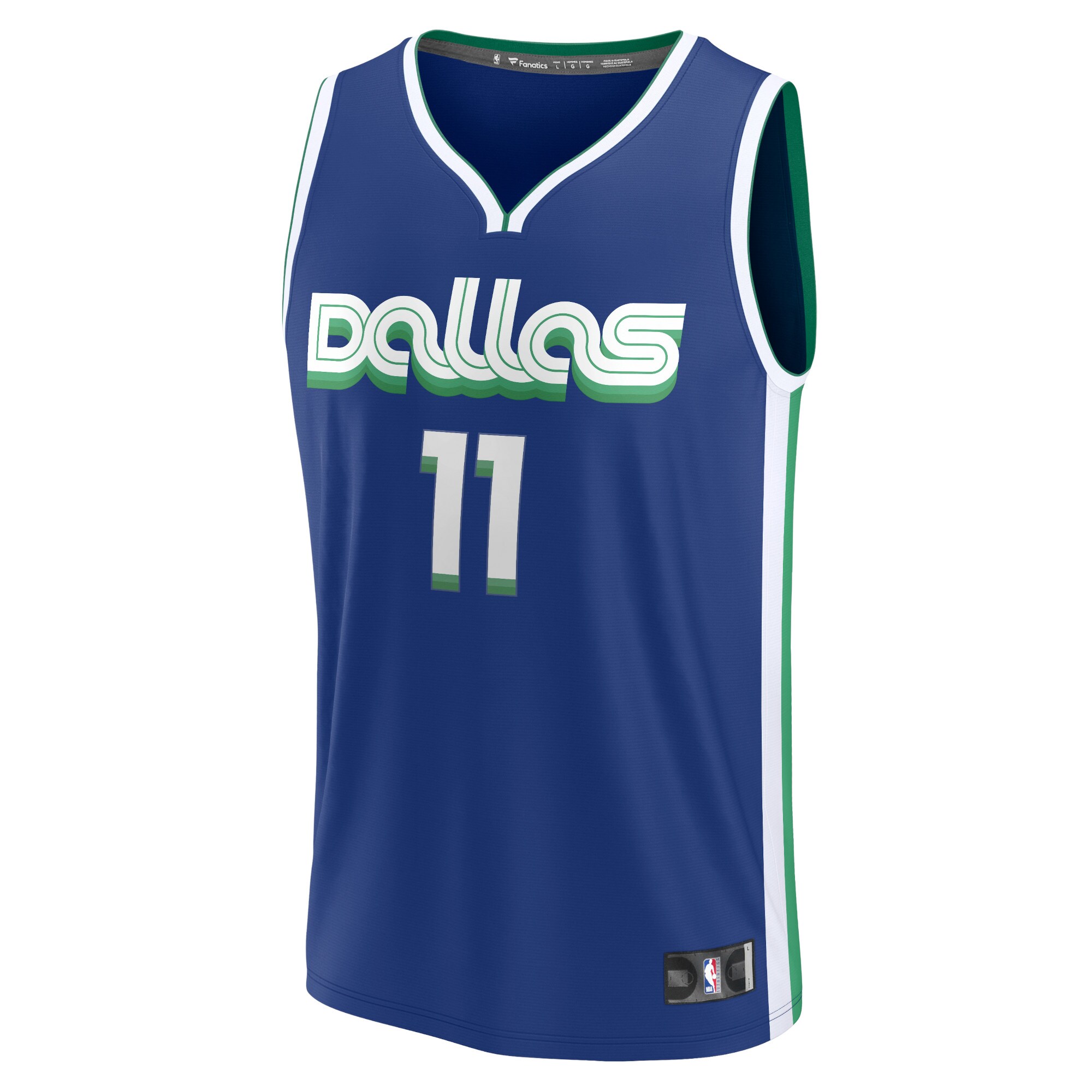Alternative view of Tim Hardaway Jr. Dallas Mavericks Fanatics Branded 2022/23 Fastbreak Basketball Jersey - City Edition - Blue