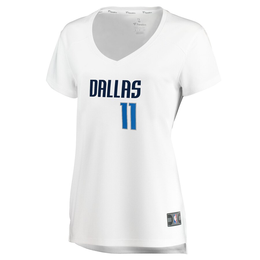 Alternative view of Tim Hardaway Jr. Dallas Mavericks Fanatics Branded Women's Fast Break Player Replica Basketball Jersey - Association Edition - White